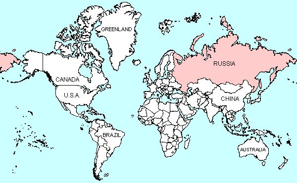 map of Russia